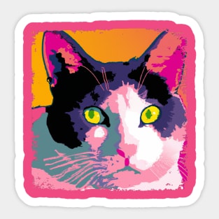 Japanese Bobtail Pop Art - Cat Lover Gift Sticker